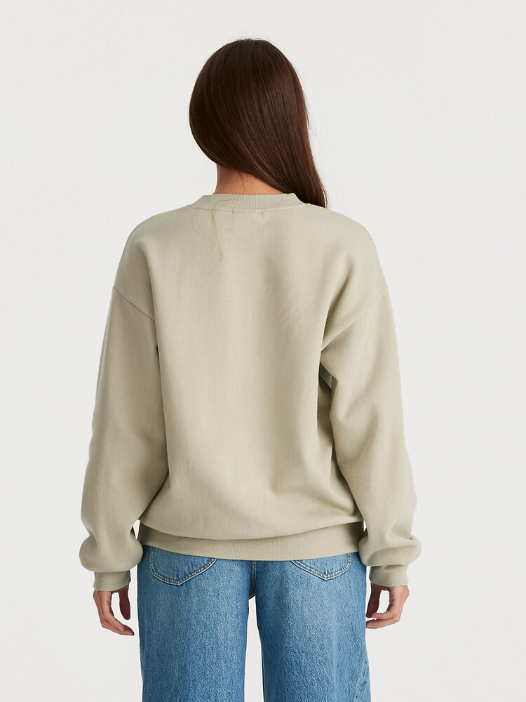 LEE EIGHTY NINE BAGGY SWEATER - KHAKI FEATHER - WILDROSE