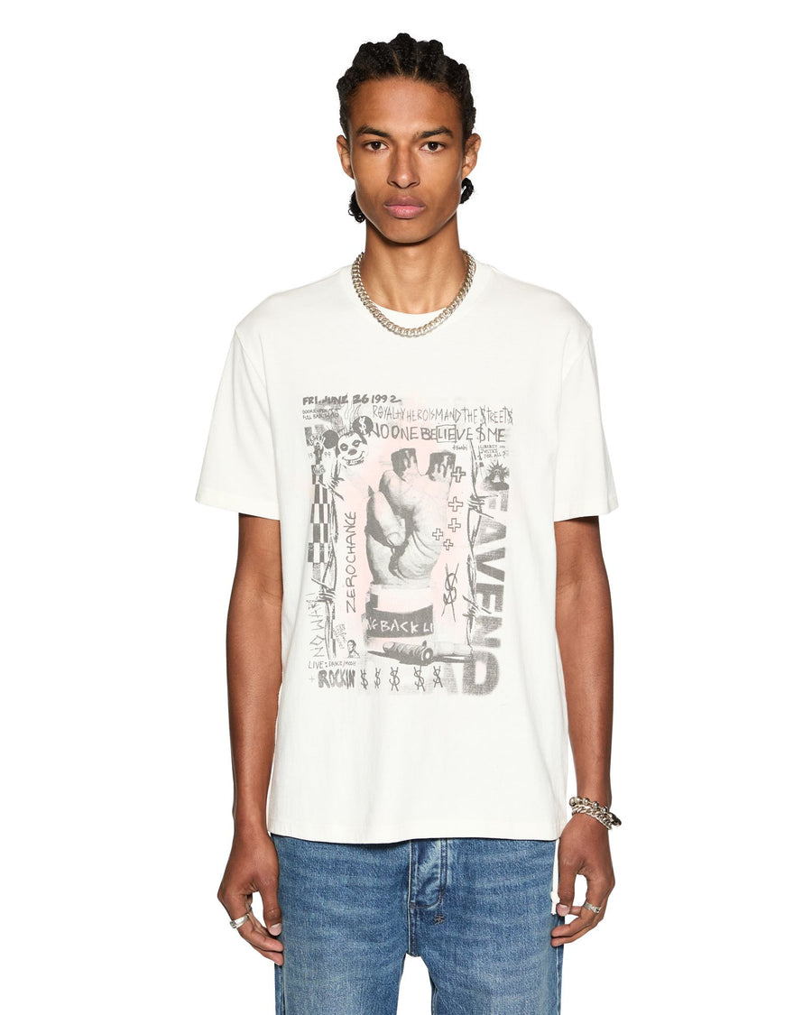 KSUBI IDOLS KASH SS TEE - VINTAGE WHITE - WILDROSE