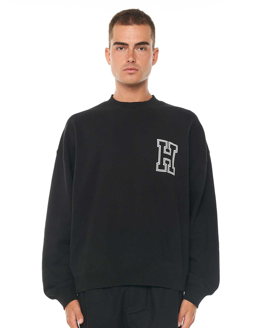 HUFFER BOX CREW 350/LINED OUT - WASHED BLACK