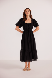 MINKPINK AMY TIERED MIDI DRESS - WILDROSE