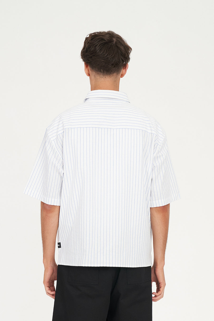 HUFFER SS OXFORD SHIRT - Y2K BLUE - WILDROSE