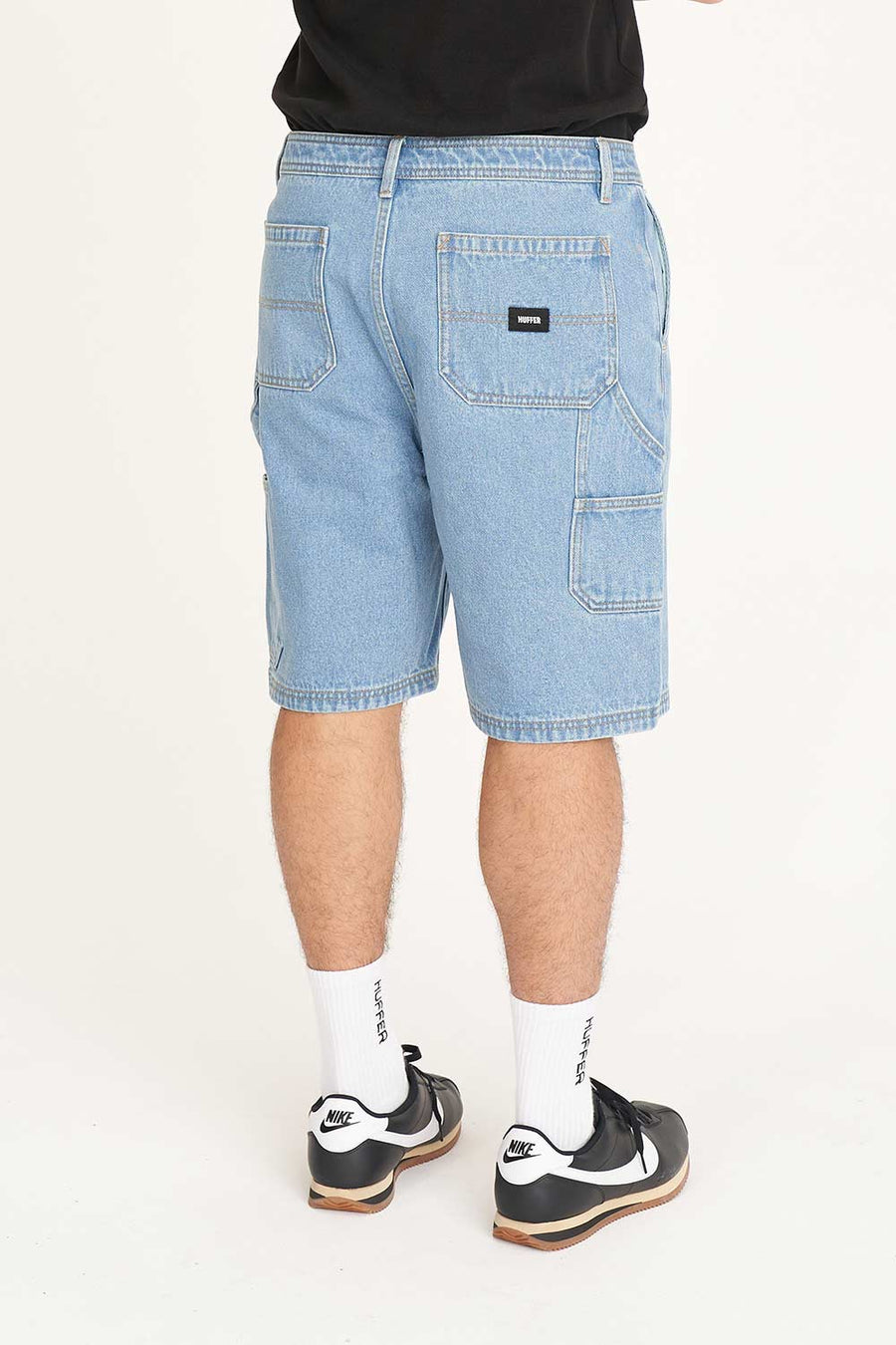 HUFFER CARPENTER DENIM SHORT - DRIFT BLUE - WILDROSE