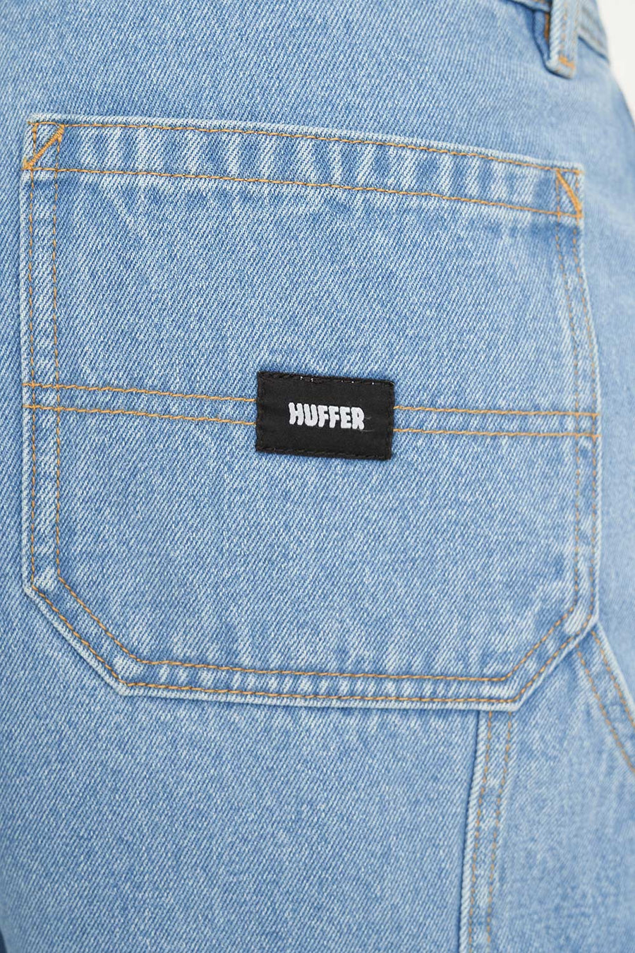 HUFFER CARPENTER DENIM SHORT - DRIFT BLUE - WILDROSE