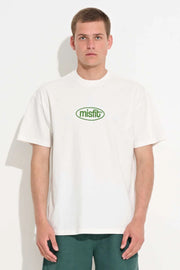 MISFIT NOISE AT FRANKS SS TEE - PIGMENT THRIFT WHITE - WILDROSE