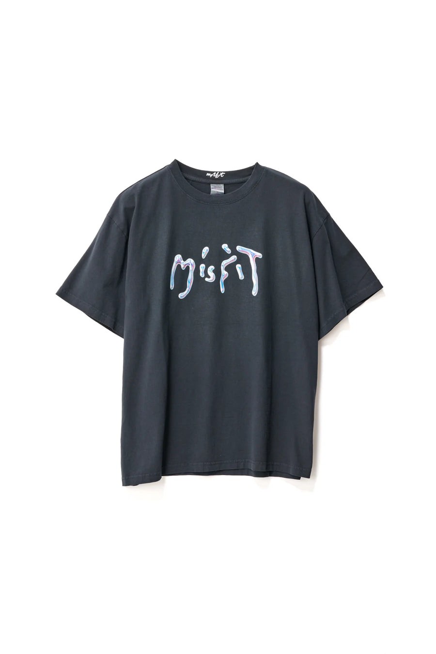 MISFIT LIQUID CHROME OS TEE - THRIFT BLACK - WILDROSE