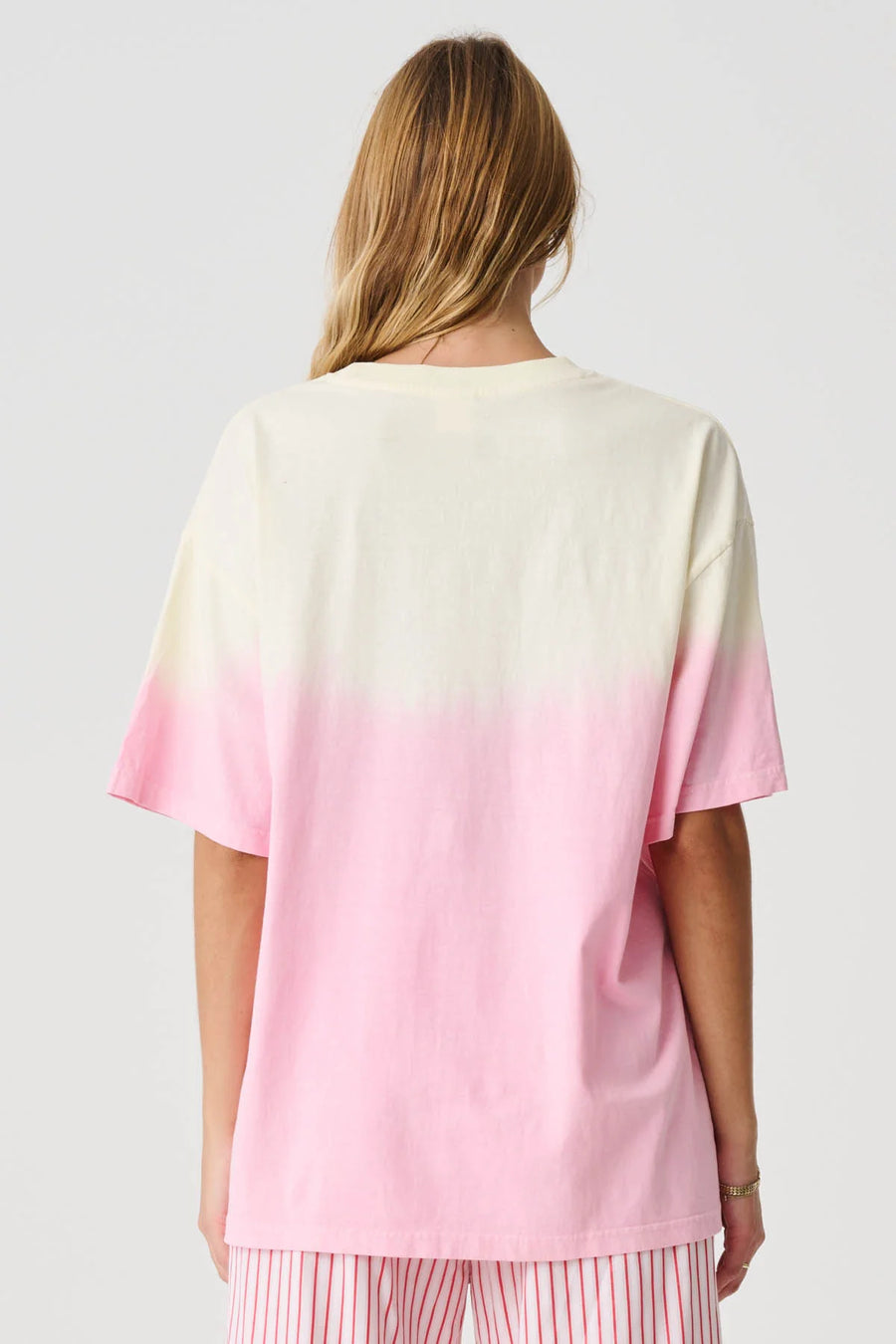 MISFIT GLORY SPORT OS TEE - PINK TIE DYE - WILDROSE