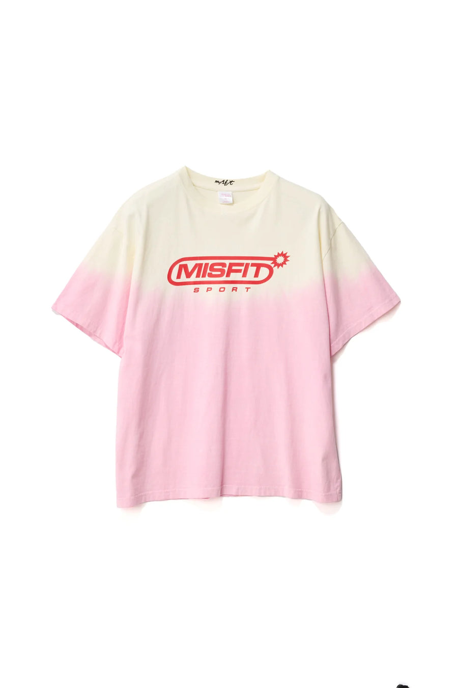 MISFIT GLORY SPORT OS TEE - PINK TIE DYE - WILDROSE