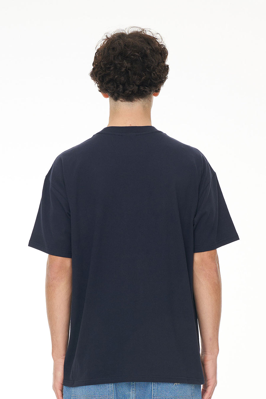 HUFFER BLOCK TEE 220/POST UP - NAVY - WILDROSE