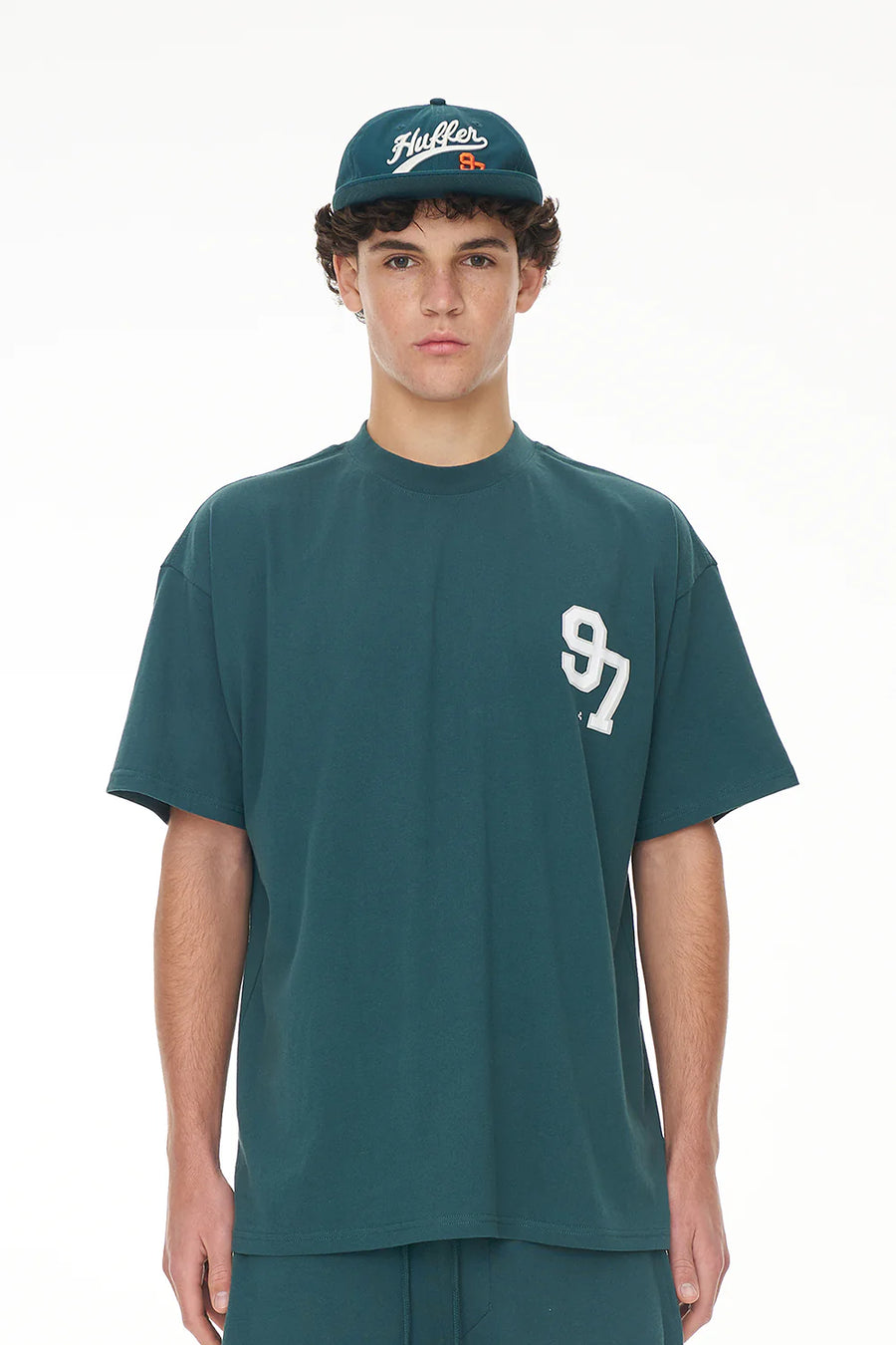 HUFFER BLOCK TEE 220/STRIKE - FIELD GREEN - WILDROSE