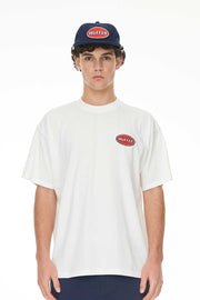 HUFFER BLOCK TEE 220/IDLE - CHALK - WILDROSE