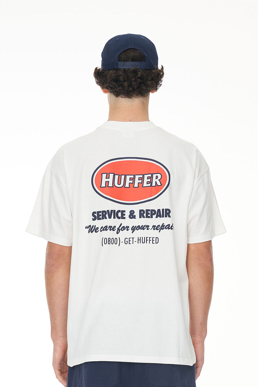 HUFFER BLOCK TEE 220/IDLE - CHALK - WILDROSE