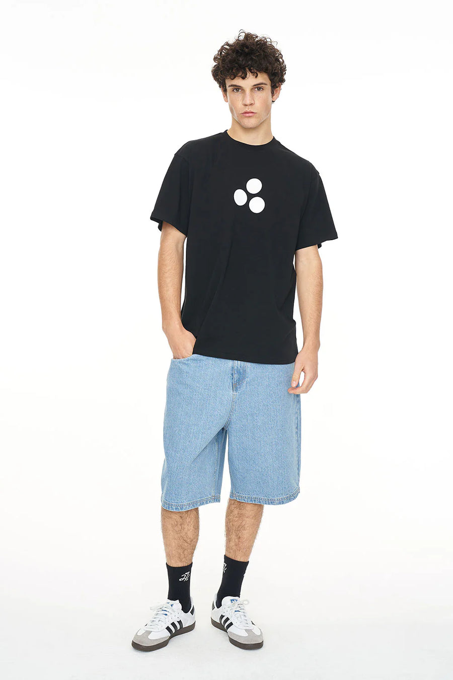 HUFFER SUP TEE 190/OG 3 BALL TEE - BLACK - WILDROSE