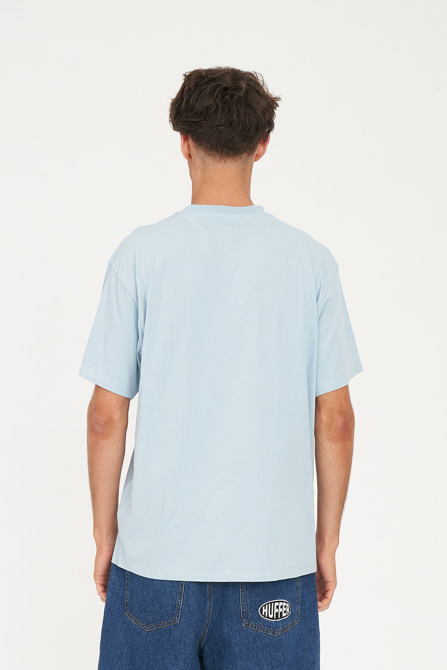 HUFFER MENS SUP TEE 190/TRIBUTE - Y2K BLUE - WILDROSE
