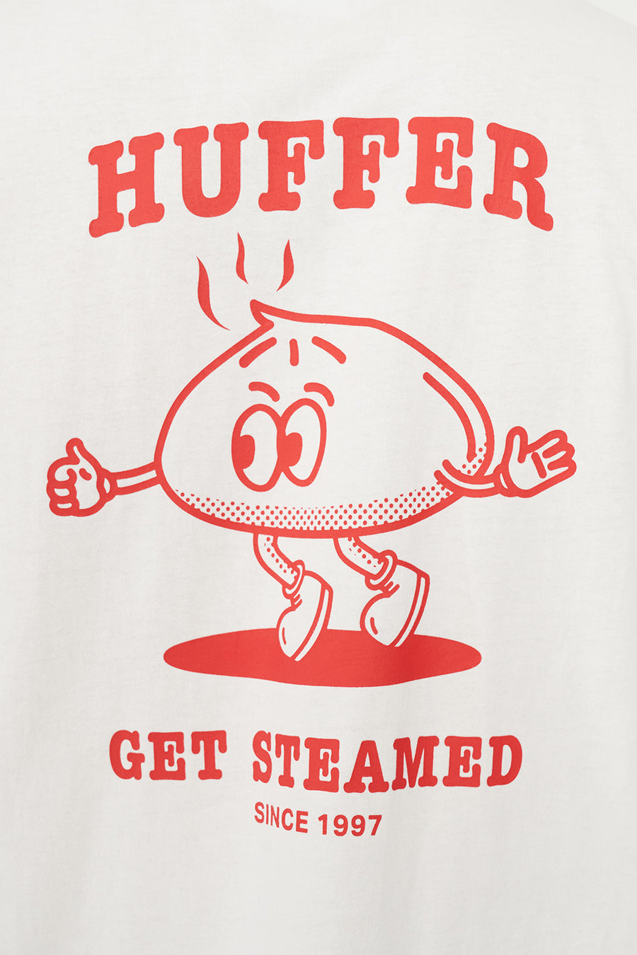 HUFFER BLOCK TEE 220/STEAMING - CHALK - WILDROSE