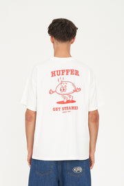 HUFFER BLOCK TEE 220/STEAMING - CHALK - WILDROSE