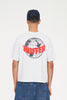 HUFFER BLOCK CROP TEE/AIR HUFFER - SILVER MARLE - WILDROSE