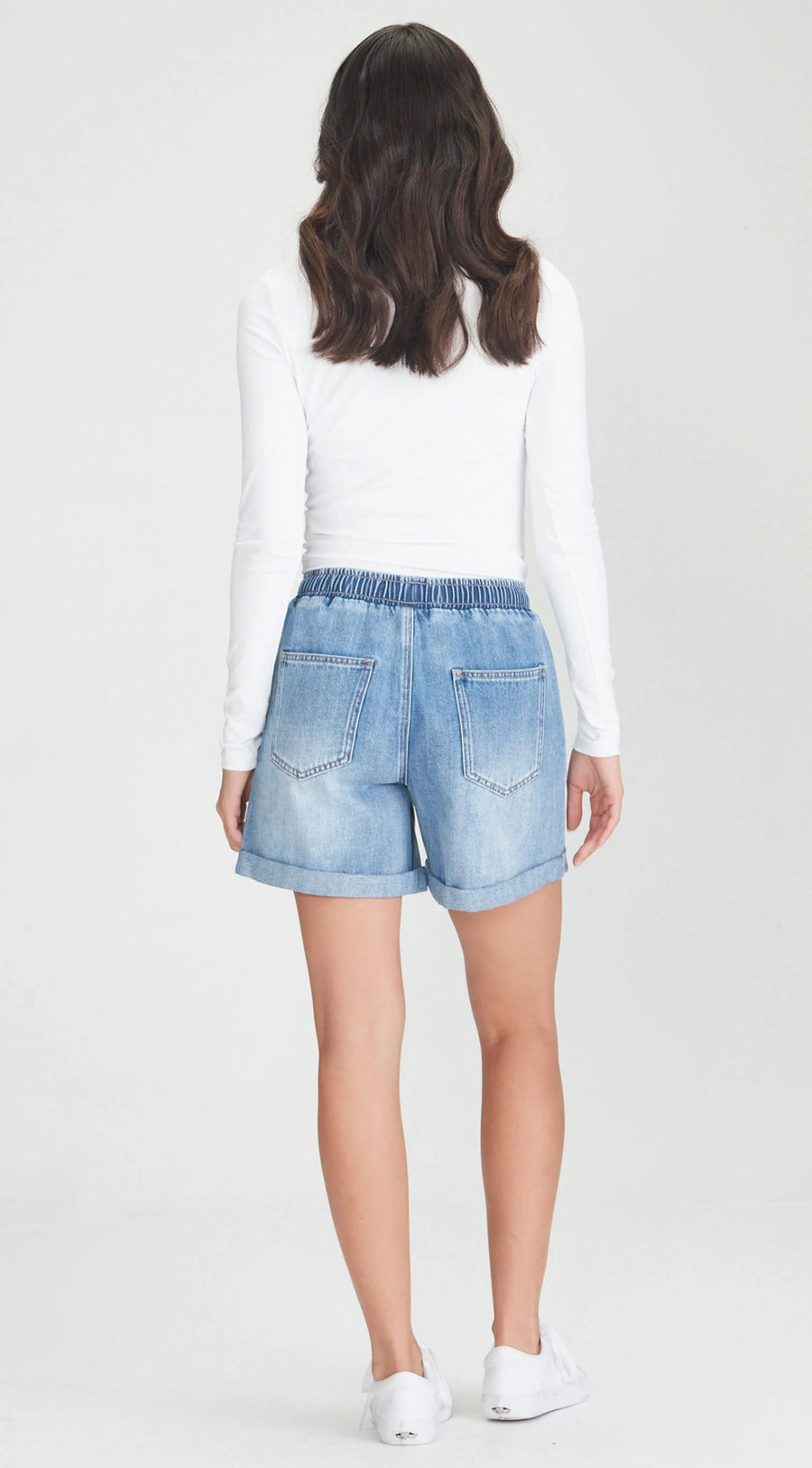 JUNKFOOD MAGGIE SHORTS - BLUE - WILDROSE