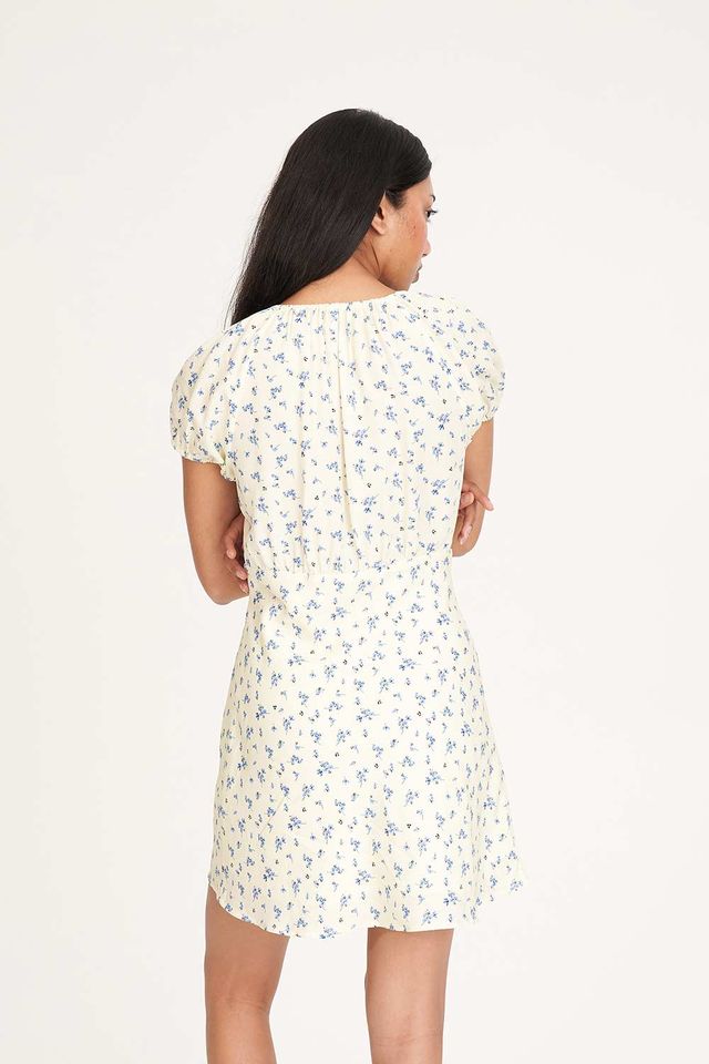 HUFFER DAWN CELINE MINI DRESS - BUTTER - WILDROSE
