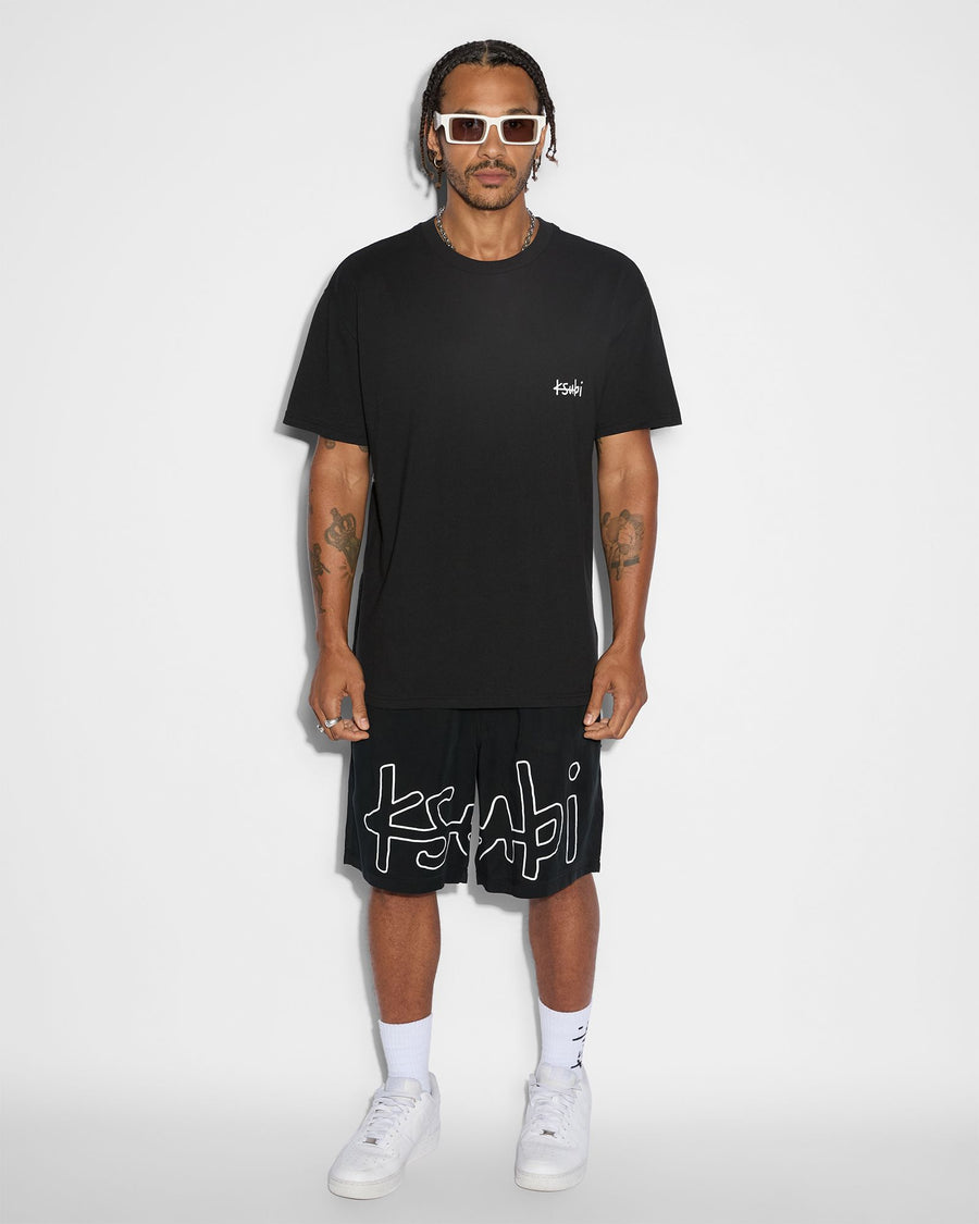 KSUBI ALL DAY BIGGIE SS TEE - JET BLACK - WILDROSE