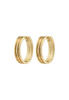 PILGRIM BENNETT RECYCLED HOOP EARRINGS - GOLD PLATED - WILDROSE