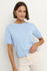 AMONG THE BRAVE PRECISE SKY BLUE SS KNITTED TEE - WILDROSE