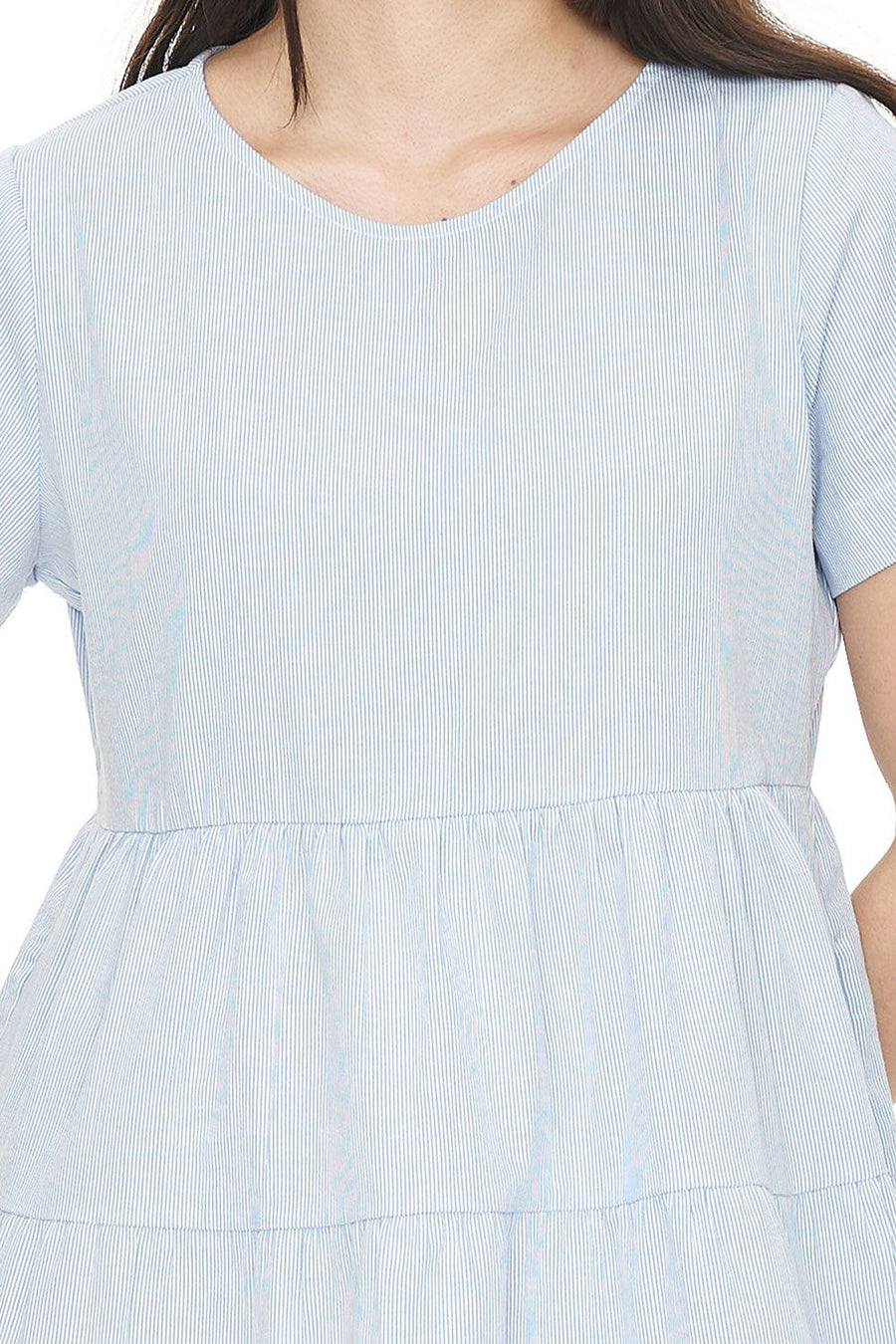 HUFFER CRUISE MILLY DRESS - BLUE HAZE/CHALK