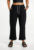 ROSE ROAD CROPPED BALLER PANTS - BLACK - WILDROSE