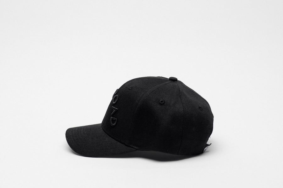 ROSE ROAD CAP - BLACK W BLACK ARCH