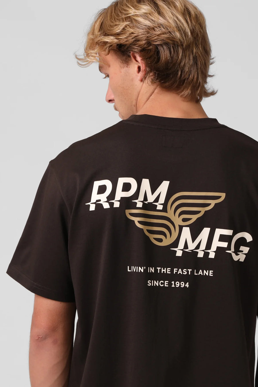 RPM FAST LANE TEE - ESPRESSO - WILDROSE