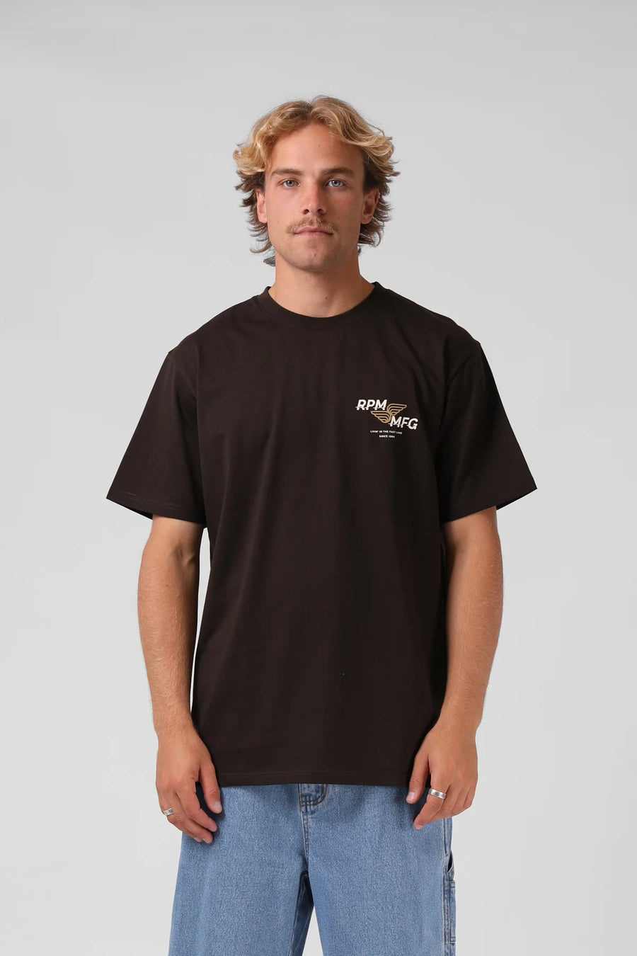 RPM FAST LANE TEE - ESPRESSO - WILDROSE