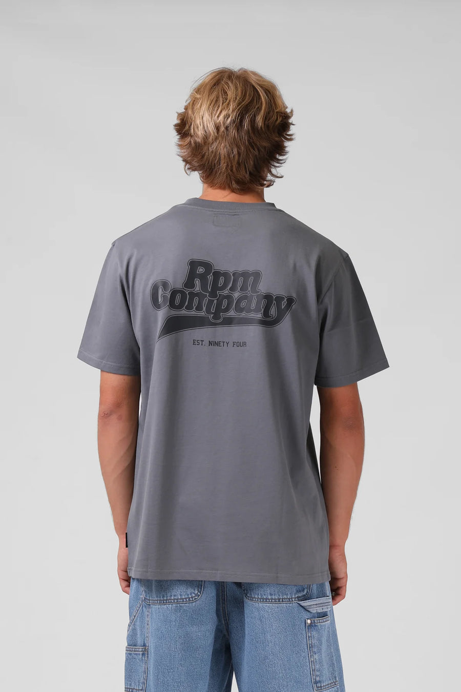 RPM COMPANY TEE - STEEL GREY - WILDROSE