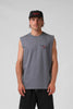 RPM FAST LANE MUSCLE TEE - STEEL GREY - WILDROSE