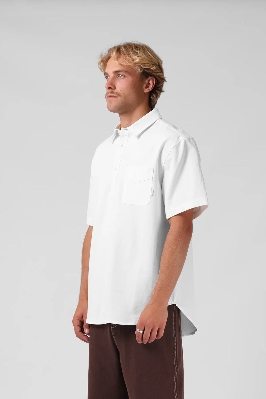 RPM SEYMOUR SHIRT - WHITE - WILDROSE