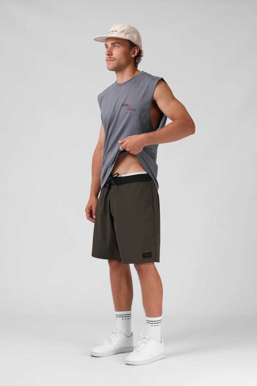 RPM STRETCH BOARDSHORT - KHAKI - WILDROSE