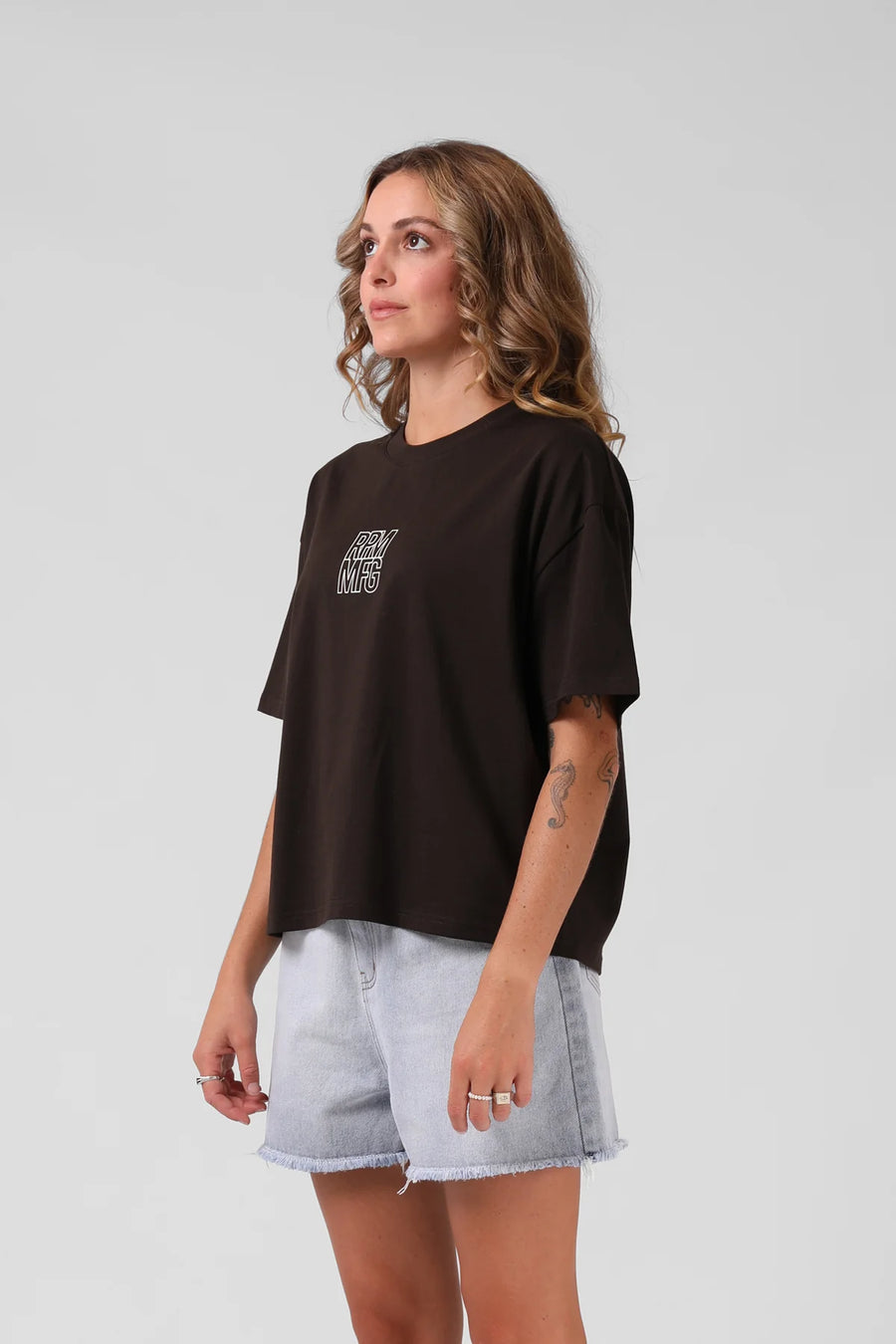 RPM SQUARE TEE - ESPRESSO - WILDROSE