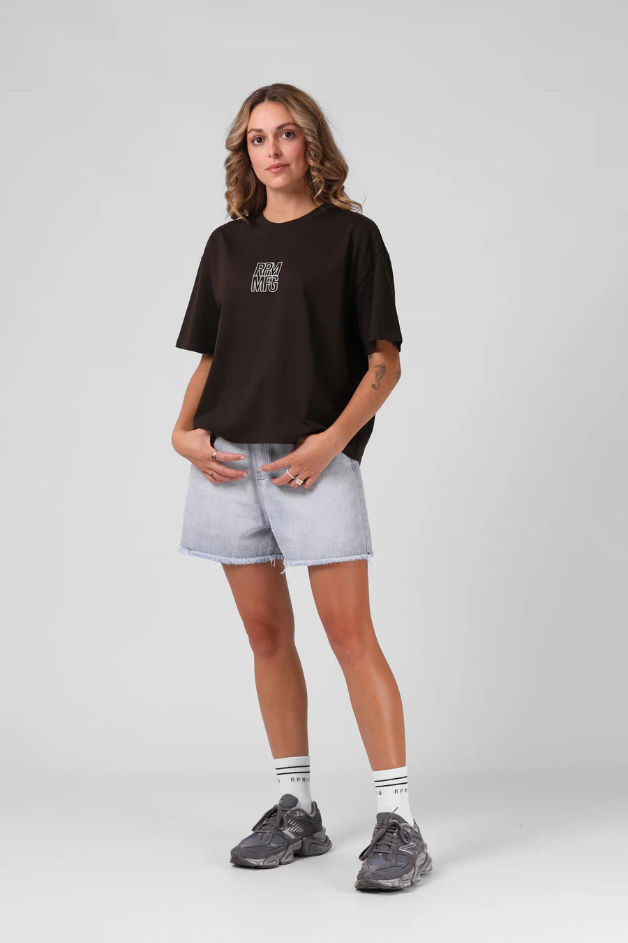 RPM SQUARE TEE - ESPRESSO - WILDROSE