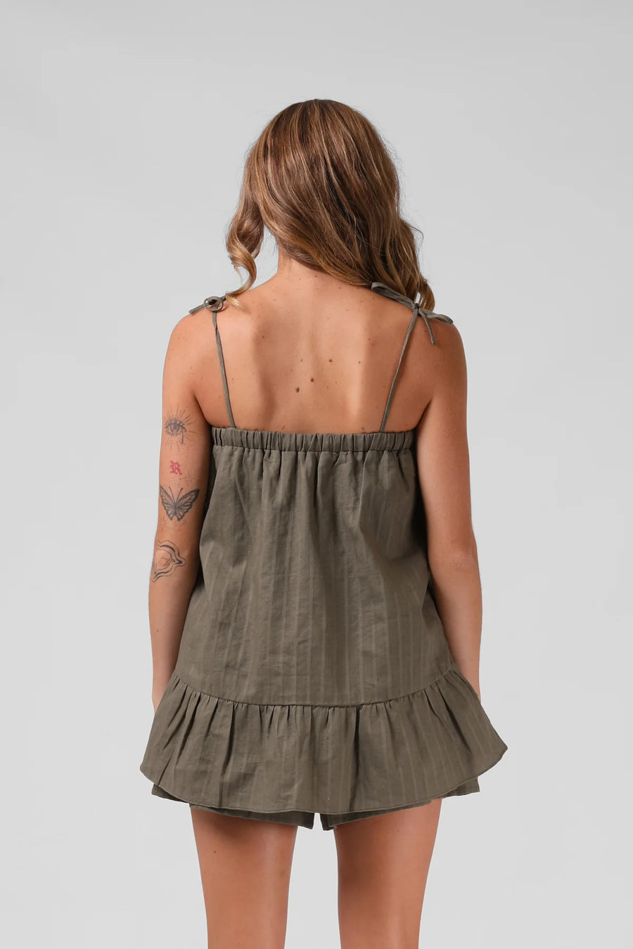 RPM TILLY TOP - OLIVE TEXTURED - WILDROSE