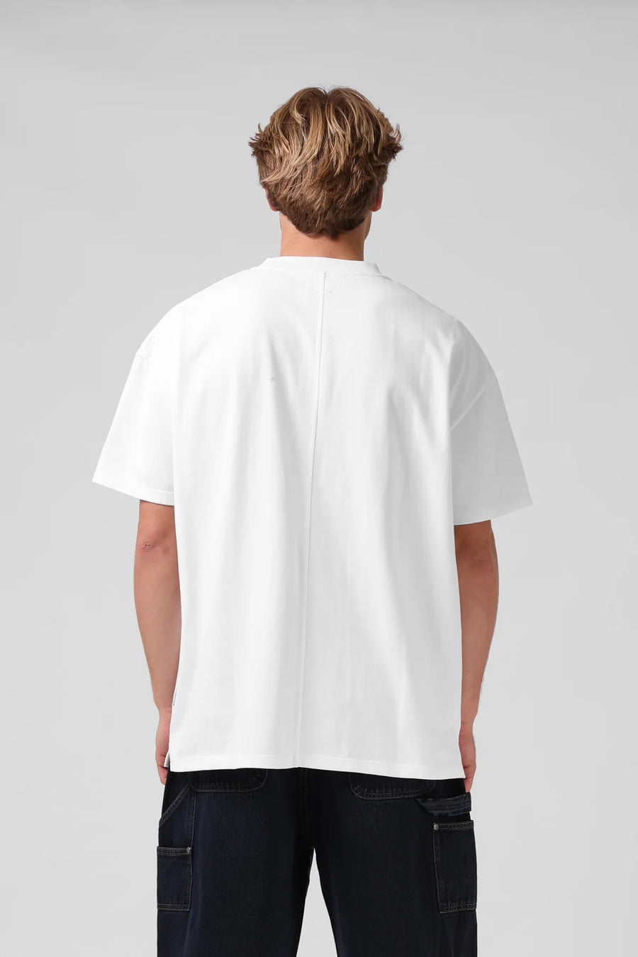 RPM V2 SANDED OS TEE - WHITE WILDROSE