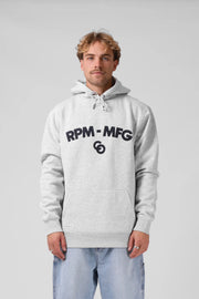 RPM LINK HOOD - WHITE MARL - WILDROSE