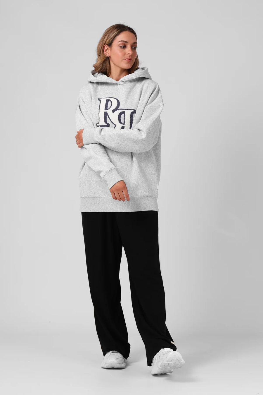 RPM BINATE OS HOOD - WHITE MARL - WILDROSE