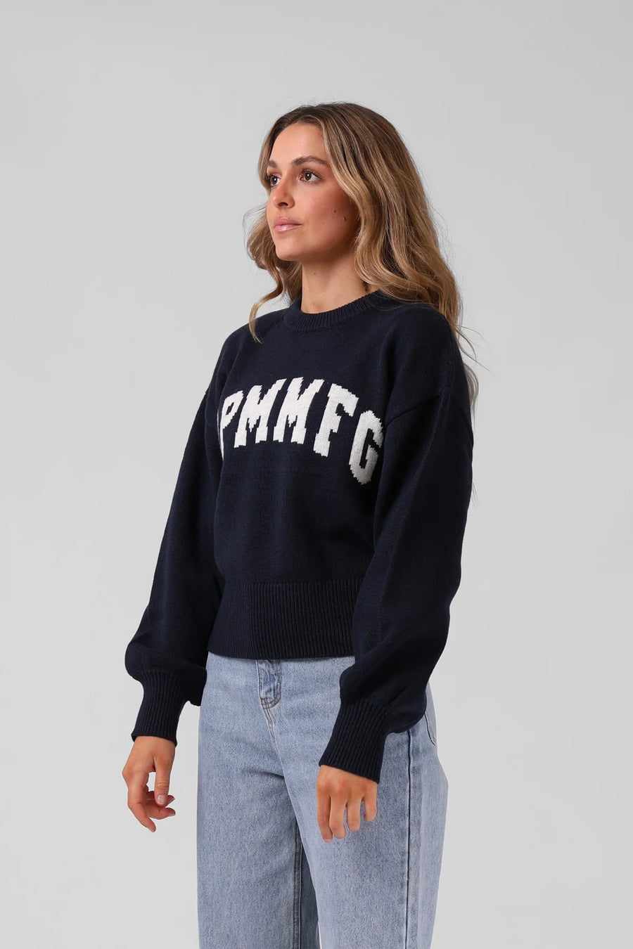 RPM AYLA VARSITY KNIT - NAVY - WILDROSE