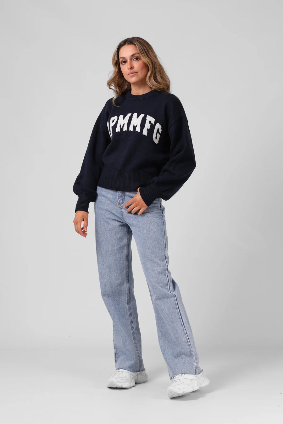 RPM AYLA VARSITY KNIT - NAVY - WILDROSE