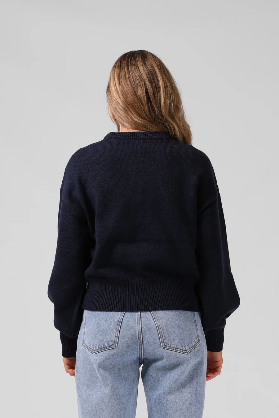 RPM AYLA VARSITY KNIT - NAVY - WILDROSE