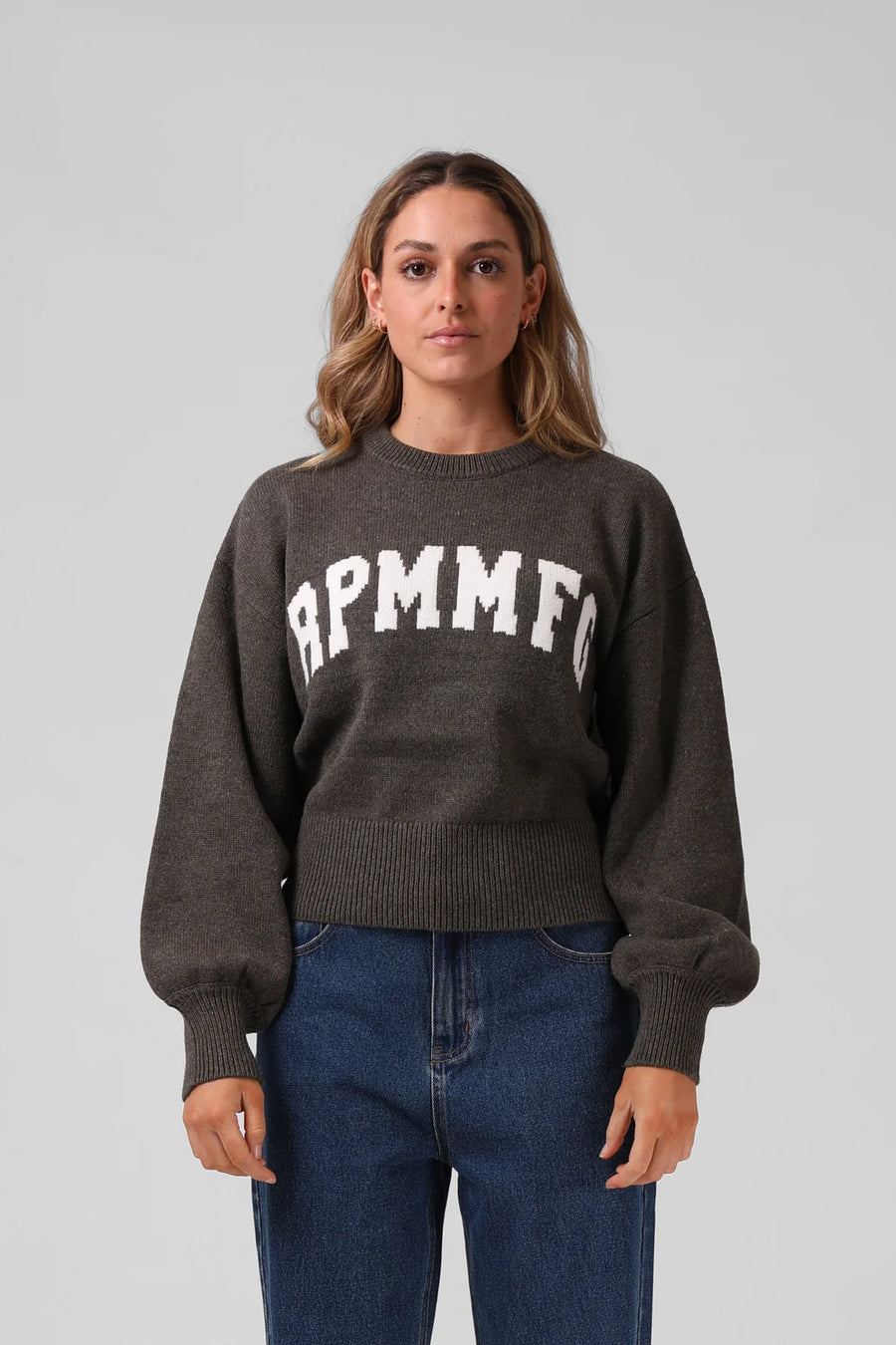 RPM AYLA VARSITY KNIT - KHAKI - WILDROSE