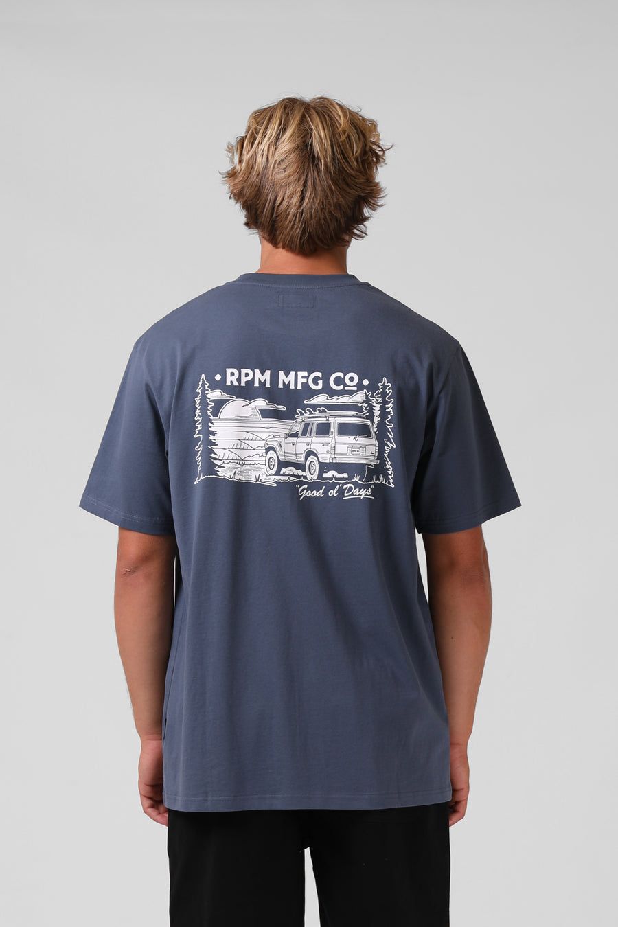 RPM LAND CRUISER TEE - SLATE BLUE - WILDROSE