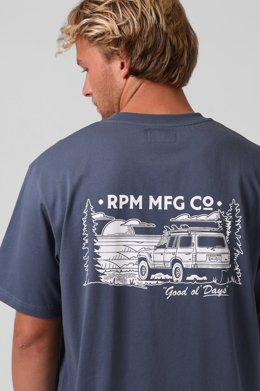 RPM LAND CRUISER TEE - SLATE BLUE - WILDROSE