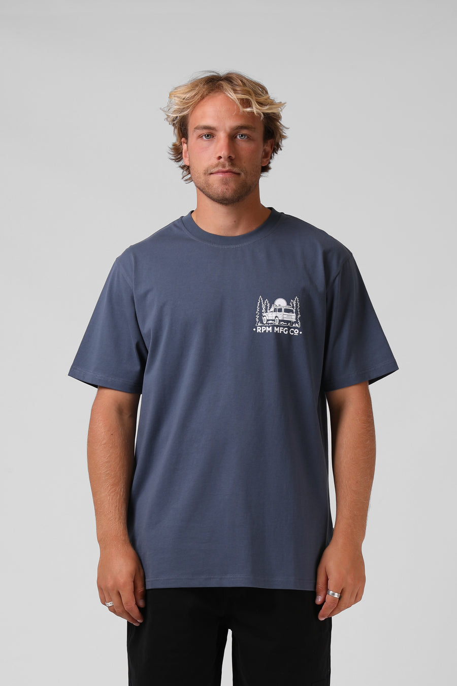 RPM LAND CRUISER TEE - SLATE BLUE - WILDROSE