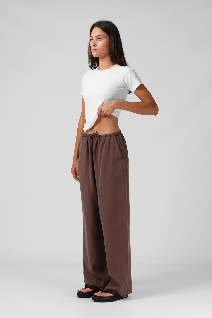 RPM NORMA PANT - CHOCOLATE - WILDROSE