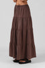 RPM RUBY MAXI SKIRT - CHOCOLATE - WILDROSE