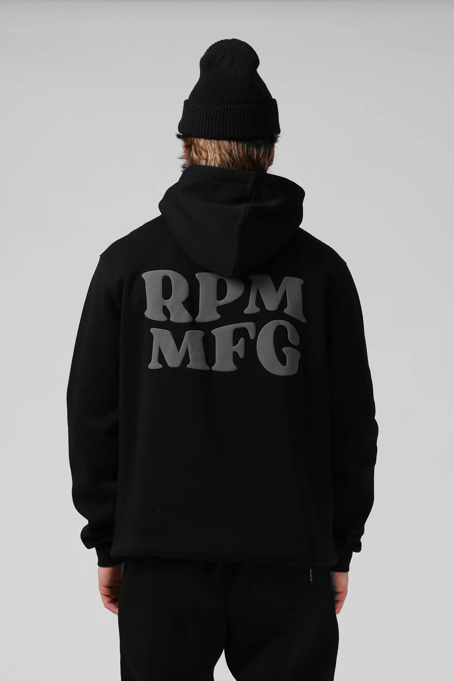 RPM WAVY HOOD - BLACK - WILDROSE